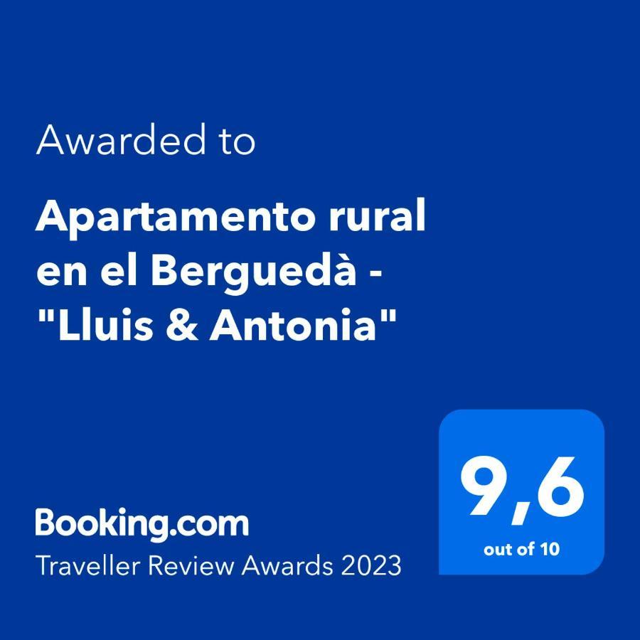 Apartamento Rural En El Bergueda "Lluis & Antonia" A Ac Sant Jordi de Cercs Ngoại thất bức ảnh