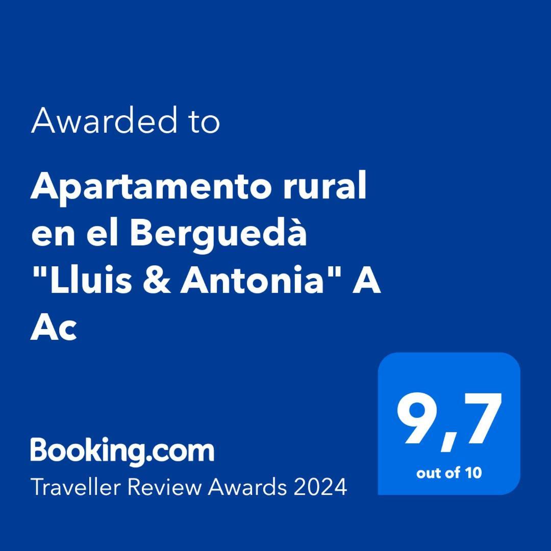 Apartamento Rural En El Bergueda "Lluis & Antonia" A Ac Sant Jordi de Cercs Ngoại thất bức ảnh